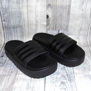 ADIDAS Adilette Platform Black Slide Sandals Womens Size 8